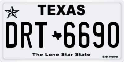 TX license plate DRT6690