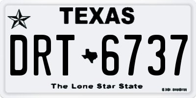 TX license plate DRT6737