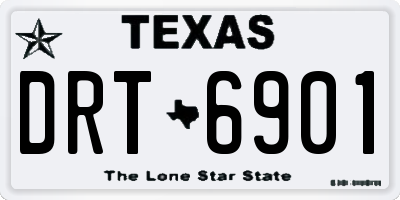 TX license plate DRT6901