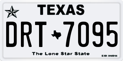 TX license plate DRT7095