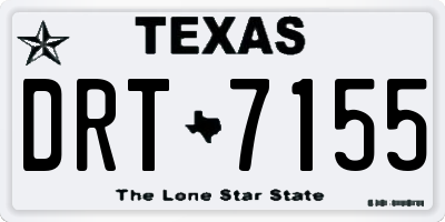TX license plate DRT7155