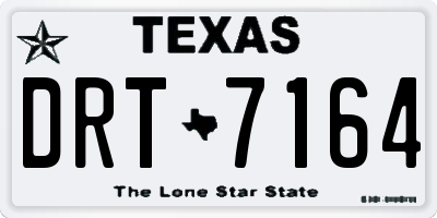 TX license plate DRT7164