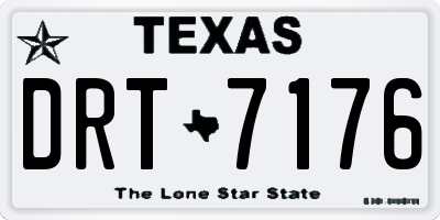 TX license plate DRT7176