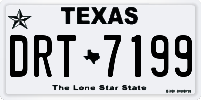 TX license plate DRT7199