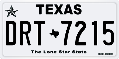 TX license plate DRT7215