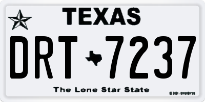TX license plate DRT7237