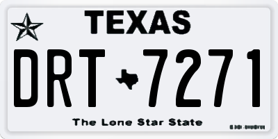 TX license plate DRT7271