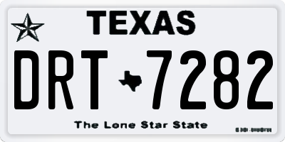 TX license plate DRT7282