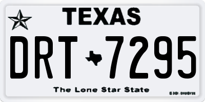TX license plate DRT7295