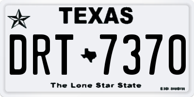 TX license plate DRT7370
