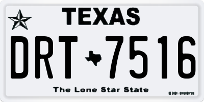 TX license plate DRT7516