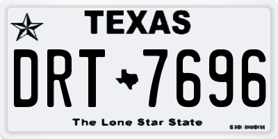 TX license plate DRT7696
