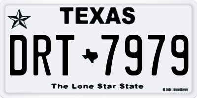 TX license plate DRT7979