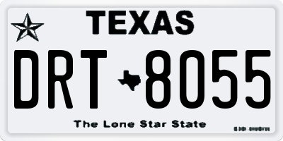 TX license plate DRT8055