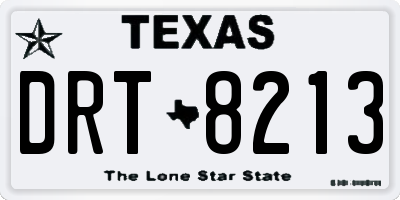 TX license plate DRT8213