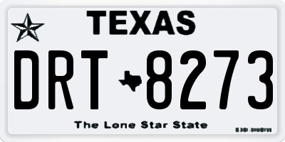 TX license plate DRT8273