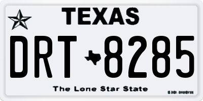 TX license plate DRT8285