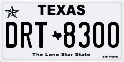 TX license plate DRT8300