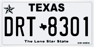 TX license plate DRT8301