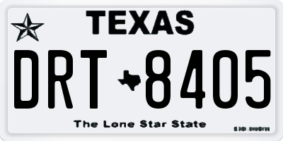 TX license plate DRT8405