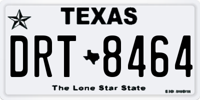 TX license plate DRT8464