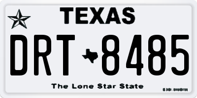 TX license plate DRT8485
