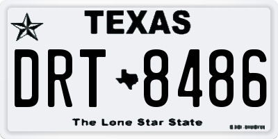 TX license plate DRT8486