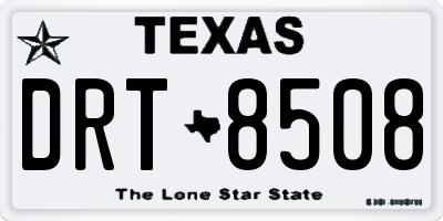 TX license plate DRT8508