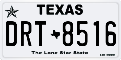 TX license plate DRT8516