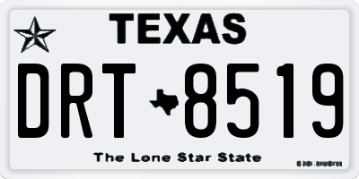 TX license plate DRT8519