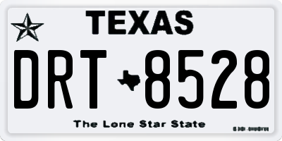 TX license plate DRT8528