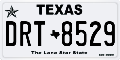TX license plate DRT8529