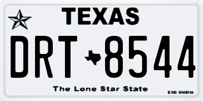TX license plate DRT8544