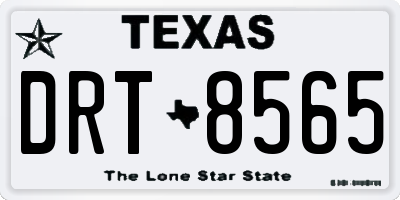 TX license plate DRT8565