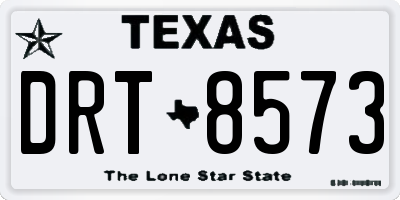 TX license plate DRT8573