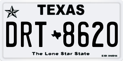 TX license plate DRT8620