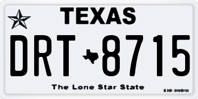 TX license plate DRT8715