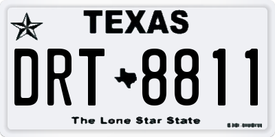 TX license plate DRT8811