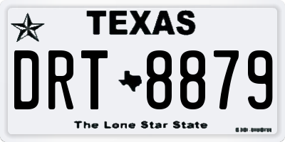 TX license plate DRT8879