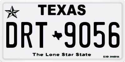 TX license plate DRT9056