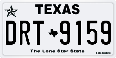 TX license plate DRT9159