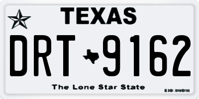 TX license plate DRT9162