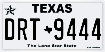 TX license plate DRT9444