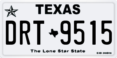 TX license plate DRT9515