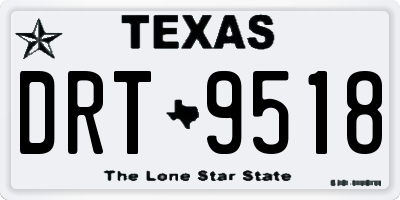 TX license plate DRT9518