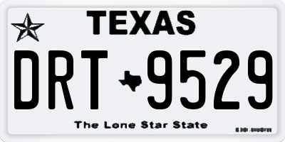 TX license plate DRT9529