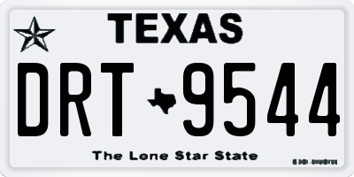 TX license plate DRT9544