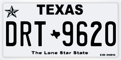 TX license plate DRT9620
