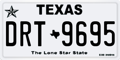 TX license plate DRT9695