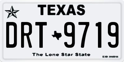 TX license plate DRT9719
